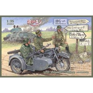 IBG 35002 - BMW R12 with sidecar - military version  ( 2 in 1)