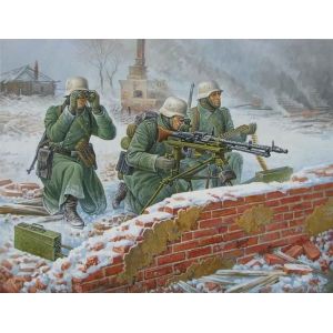 Zvezda 6210 - German Machine Gun with Crew (Winter Uniform)