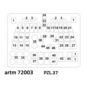 ARTM 72003 - Maska PZL.37 Łoś