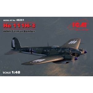 ICM 48261 - He 111H-3 WWII German Bomber