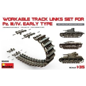 MiniArt 35235 - WORKABLE TRACK LINKS SET FOR Pz.III / Pz.IV Early  type