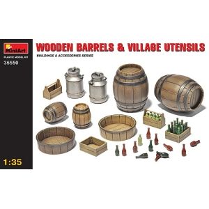 MiniArt 35550 -  Wooden Barrels and Village Utensils