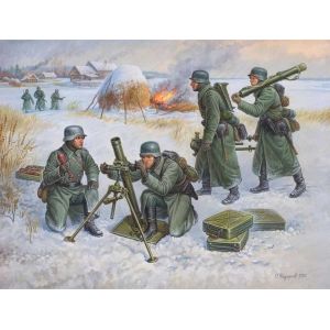 Zvezda 6209 - German 80mm Mortar with Crew (Winter Uniform)