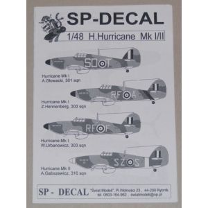 SP-DECAL 4811 - Hurricane Mk I/II