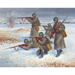 Zvezda 6197 - Soviet Infantry WWII (Winter Uniform)
