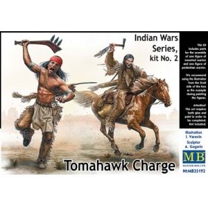 Master Box LTD 35192 - Indian Wars Series , kit No.2 Tomahawk Charge