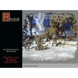Pegasus Hobbies 7271 - WWII Russian Infantry in Greatcoats