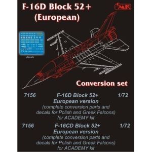 CMK 7156 - F-16D Block 52+ EUROPE - conversion set for Academy
