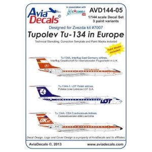 Tupolev Tu-134A in Europe