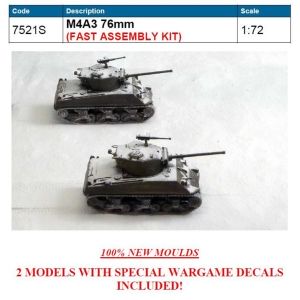 Italeri 7521 - M4A3 76mm