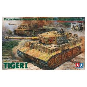 Tamiya 25401 - Tiger I Late Version w/Ace Commander and Crew Set