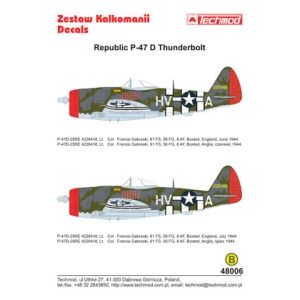 Techmod 48006 - Republic P-47D Thunderbolt