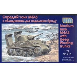 Uni Models 216 - Medium Tank M4A3 with Deep Wading Trunks