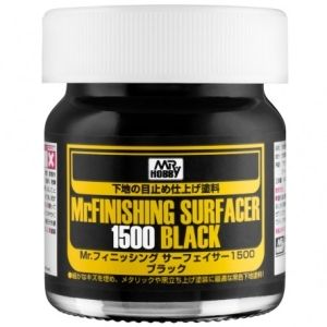 Mr.Hobby SF-288 - Mr. Finishing Surfacer 1500 Black / Podkład czarny w płynie 40ml