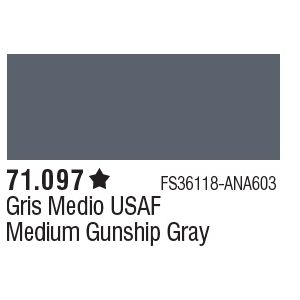 Vallejo 71097 - Medium Gunship Gray 17ml