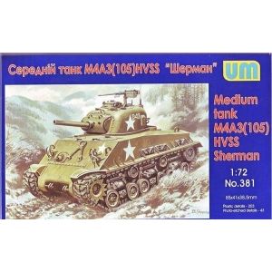 Uni Models 381 - Medium Tank M4A3 105 HVSS Sherman