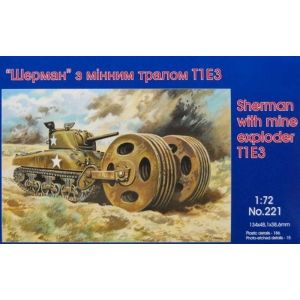 Uni Models 221 - Sherman z trałem przeciwminowym T1E3