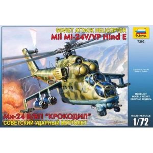 Zvezda 7293 - Soviet attack helicopter Mi-24V/VP Hind E