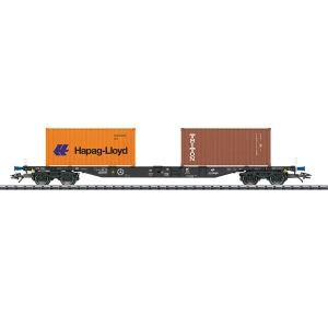 Trix 24131 - Wagon kontenerowy  PKP Cargo z kontenerami 20' Hapag-Lloid +  20' Triton