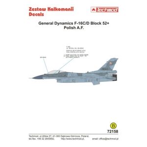 Techmod 72158 -  F-16C/D Block 52+ Polish A.F.