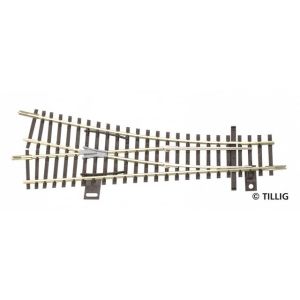Tillig 83323 - zwrotnica prawa 129,5mm 15° bez napędu