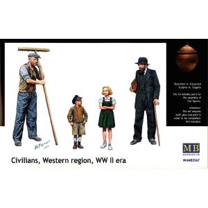 Master Box LTD 3567 - Civilians, Western region, WW II era