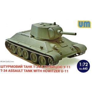 Uni Models 440 - Russian T-34 Assault tank with howitzer U-11