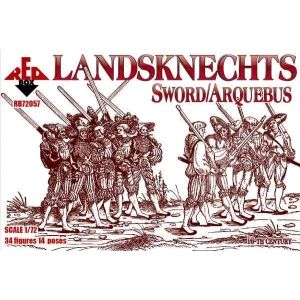 Red Box 72057 - Landsknechts (Sword/Arquebus) 16th century
