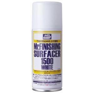 Mr.Hobby B-529 - Mr. Finishing Sufracer 1500 white / Podkład biały w sprayu 170ml